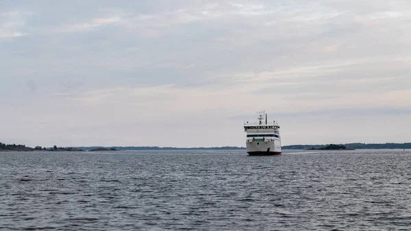 Finlande Îles Aland Île Brando Août 2019 Dernier Ferry Précipite — Photo