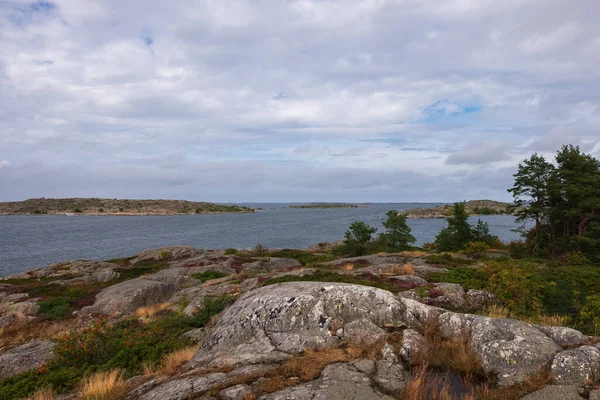 Skaliste Brzegi Wyspy Bałtyku Fińska Przyroda Archipelagu Wysp Alandzkich — Zdjęcie stockowe