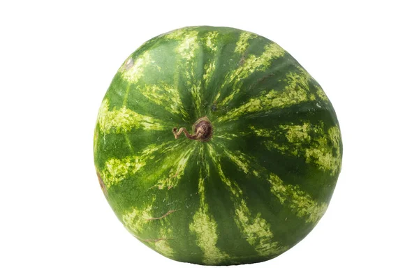 Vattenmelon Isolerad Vit Bakgrund — Stockfoto