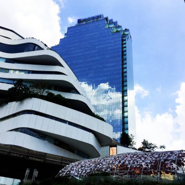 Bangkok, Tayland'da iş gökdeleni.