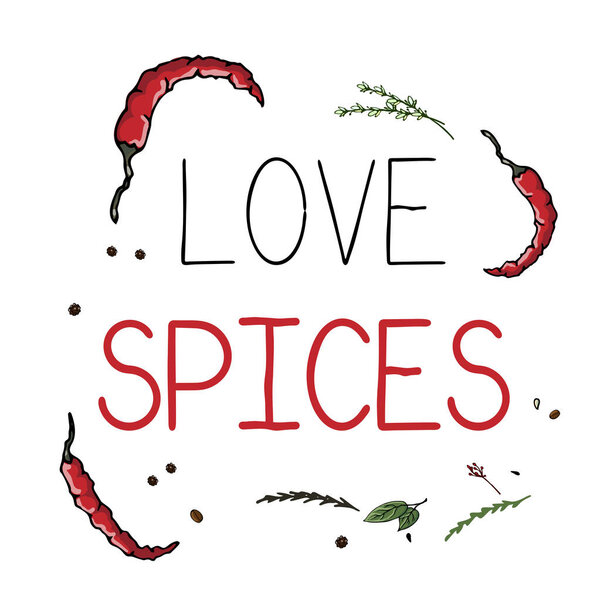 Ручная иллюстрация с кухонными принадлежностями. Фактическая векторная дра
