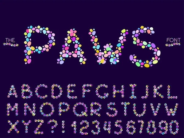 Ensemble de polices et alphabets vectoriels abstraits — Image vectorielle