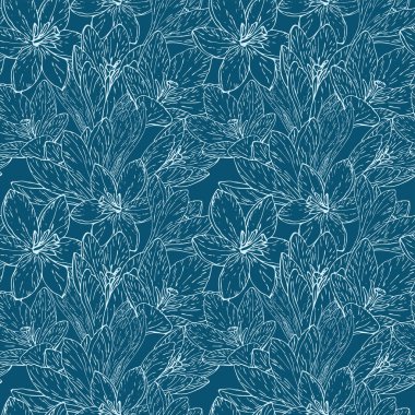 Crocuses ile vektör kartı