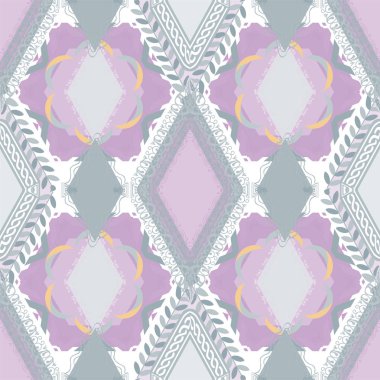 Checkered seamless pattern of gentle pastel shades. Elegant back clipart