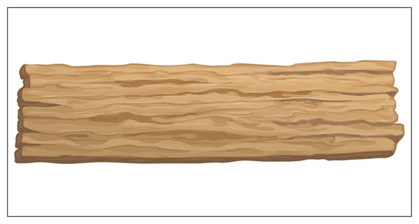 Vektorový dřevěný prapor, znakové sloupky nebo desky. — Stockový vektor
