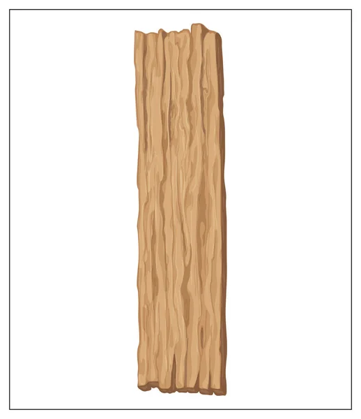 Número de madeira vetorial isolado sobre um fundo branco . — Vetor de Stock