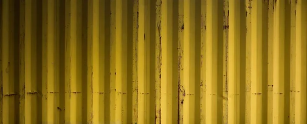 Παλιό Κίτρινο Κυματοειδές Μέταλλο Φόντο Και Επιφάνεια Υφή — Φωτογραφία Αρχείου