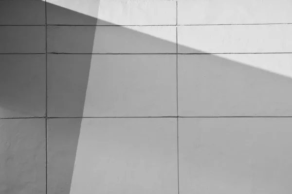 Muro Cemento Bianco Con Linea Ombra — Foto Stock