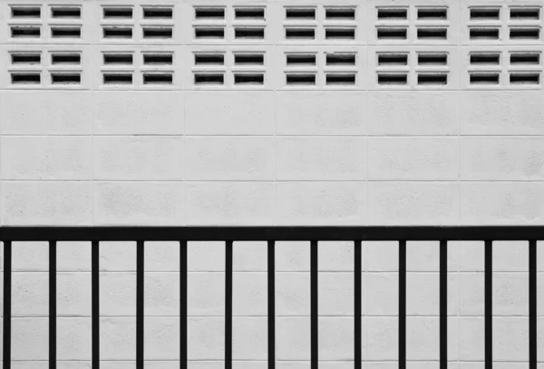 Steel Fence Building Monochrome — Stock Photo, Image