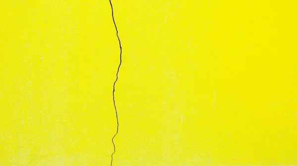 Çatlak Sarı Duvar Arkaplan Dokusu — Stok fotoğraf