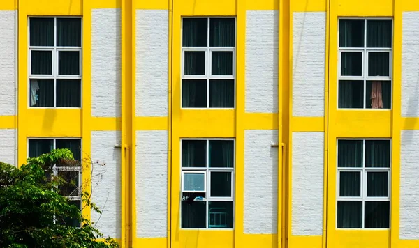 Detail Yellow Window Pattern — Stock Photo, Image