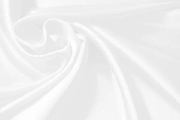 Текстура Білого Хвилястого Шовкового Фону — стокове фото