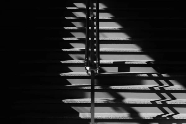 Treppe Und Schatten Monochrom — Stockfoto