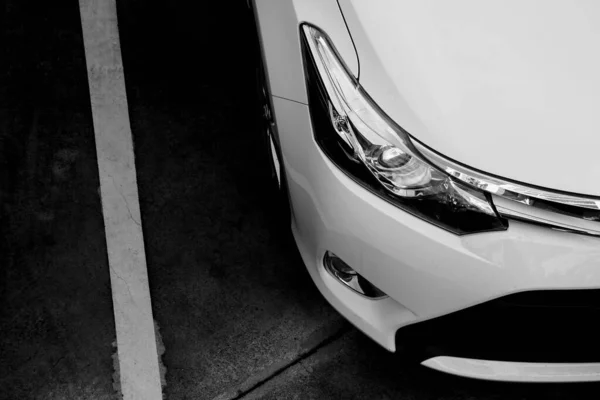 Faro Del Coche Luz Sombra — Foto de Stock