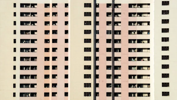 Vzor Balkónu Betonové Budově — Stock fotografie