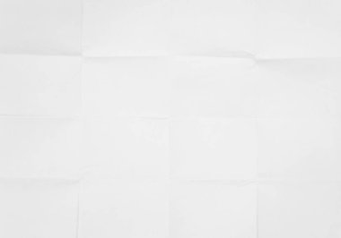 beyaz kağıt katlanmış