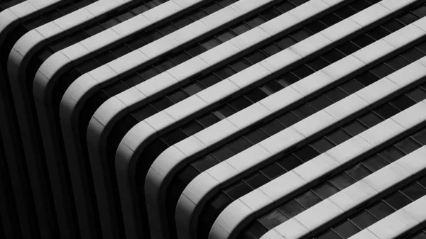 Architecture Simple Motif Construction Moderne Noir Blanc — Photo