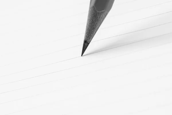 Close Lápis Escrevendo Papel Para Conceito Negócio — Fotografia de Stock