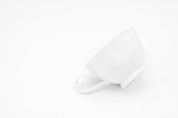 White Ceramic Coffee Cup White Background — Stock Photo, Image