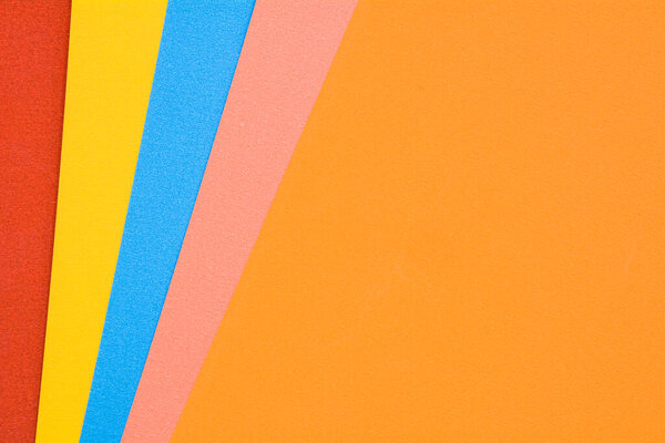red, yellow, pink, blue and orange paper texture