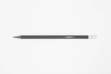 Beyaz arkaplanda izole kalem - monokrom