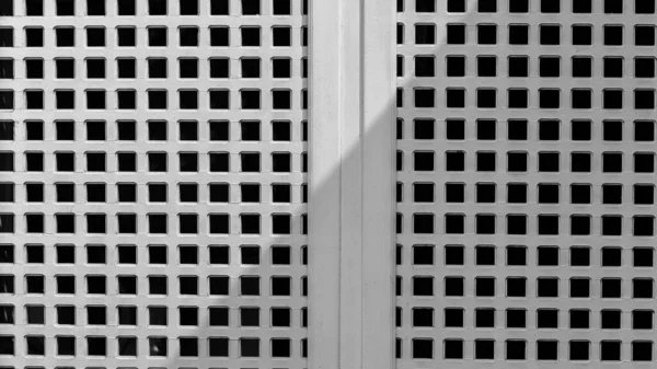 Weiße Käfigwand Aus Holz Monochromer Hintergrund — Stockfoto