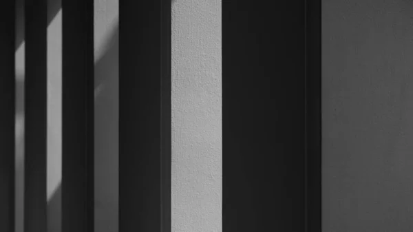 Abstrakter Hintergrund Einer Weißen Wand Mit Schatten Aus Dem Fenster — Stockfoto