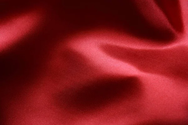 Текстура Червоних Розкішних Тканинних Хвиль Фон — стокове фото