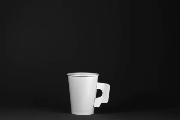 Kaffeetasse Aus Weißem Papier Nahaufnahme — Stockfoto