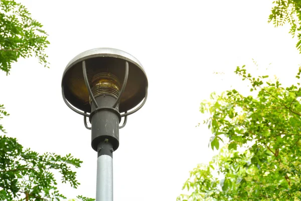 Oude Vuile Lamp Het Park — Stockfoto