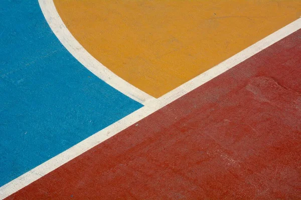 Dettaglio Campo Basket — Foto Stock