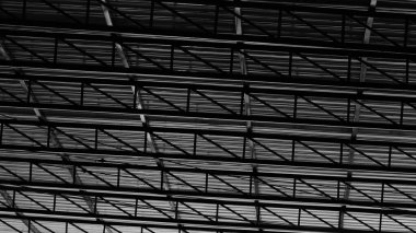 Depo çatısının metal yapısı