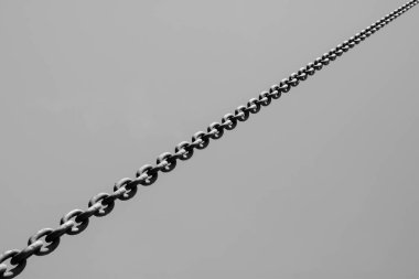 Eski zincir - kapat - monokrom