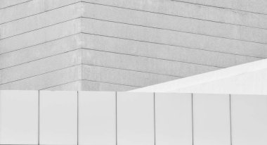 Modern terasın yapılandırması - monokrom