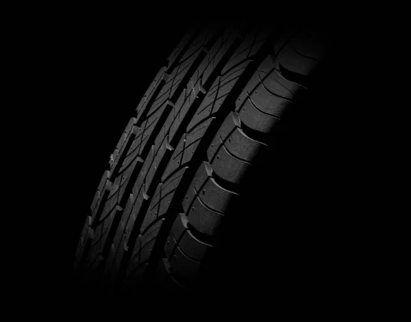 새로운 타이어 텍스처의 어두운 — 스톡 사진