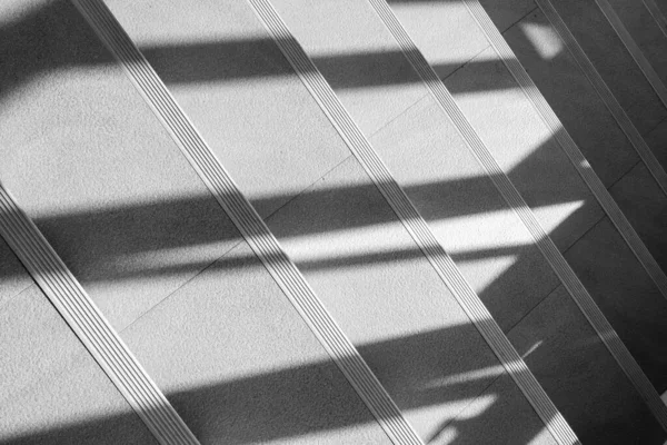 Fondo Abstracto Sombras Desde Ventana Escalera Monocromo —  Fotos de Stock