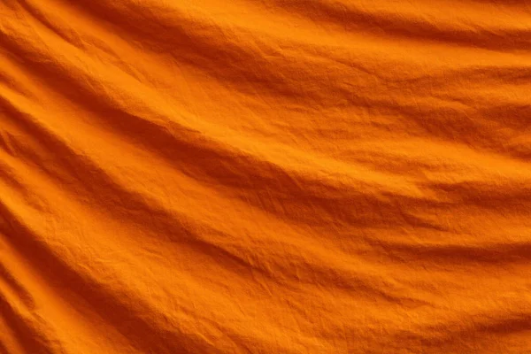 Detail Van Een Oranje Stof Textuur — Stockfoto