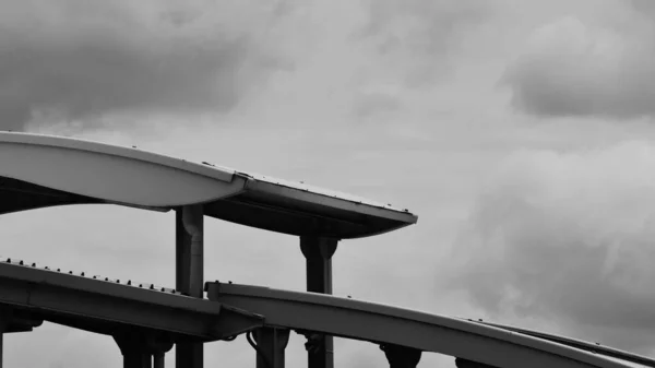 Design Modern Metal Roof Monochrome — Stock Photo, Image