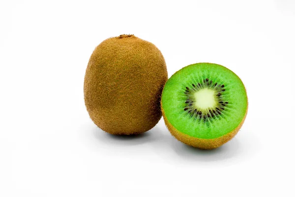 Kiwi Isolado Fundo Branco — Fotografia de Stock