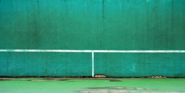 Pratik Için Yeşil Tenis Kortu Duvar — Stok fotoğraf