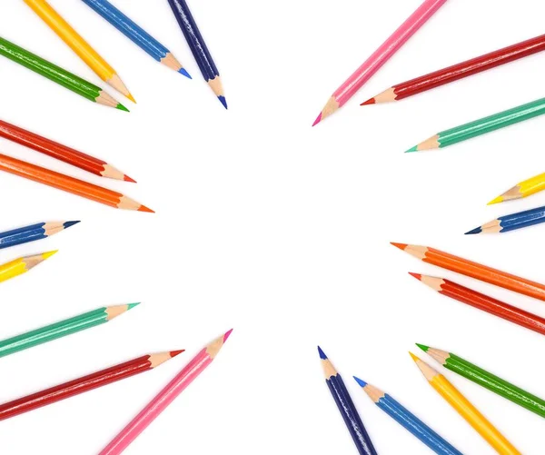 Crayons Couleur Isolés Sur Fond Blanc Photo De Stock