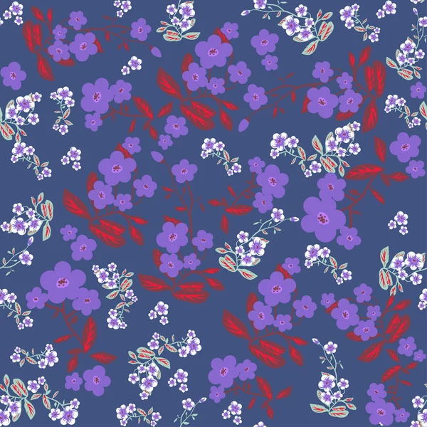 Violett seamless mönster — Stock vektor