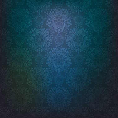 Süs Mavi sorunsuz vektör desen 