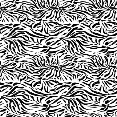 Moda hayvan cilt. Dokulu zebra seamless modeli. Doğa arka plan.