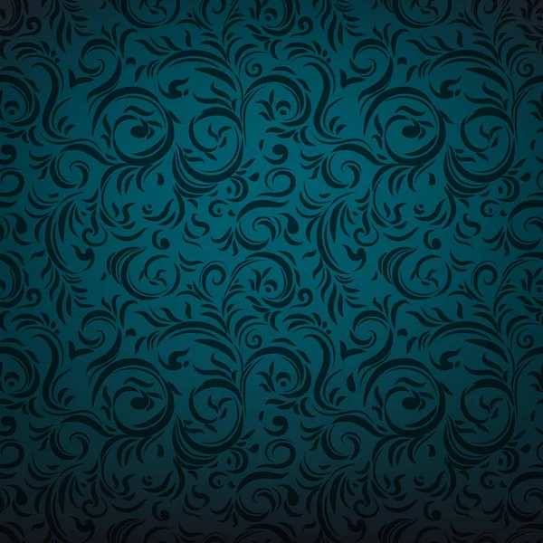 Repetir Patrón Sin Costura Ornamental Estilo Gótico Oscuro — Vector de stock