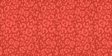 Modern neon renkli dokulu arka plan. Hayvan deri dokulu. Mercan rengi Dikişsiz desen.