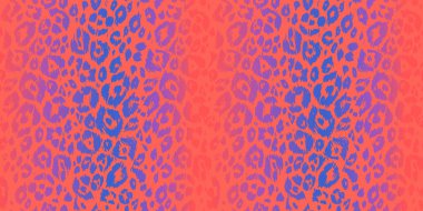 Modern neon renkli dokulu arka plan. Hayvan deri dokulu. Mercan rengi Dikişsiz desen.