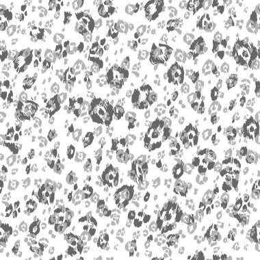 Cilt tek renkli arka plan benekli leopar. Hayvan seamless modeli.