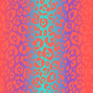 Parlak turuncu leopar arka plan. Soyut seamless modeli. Benekli hayvan cilt