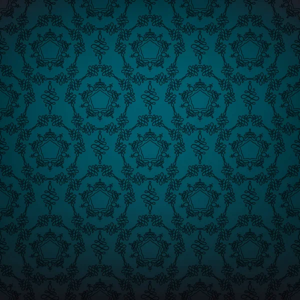 Fondo Patrón Sin Costura Ornamental Estilo Gótico Oscuro — Vector de stock